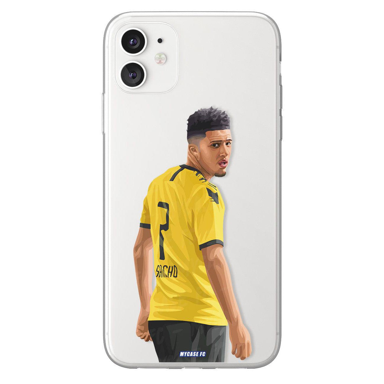 Jadon Sancho phone case Borussia Dortmund Bundesliga clear phone case for smartphone