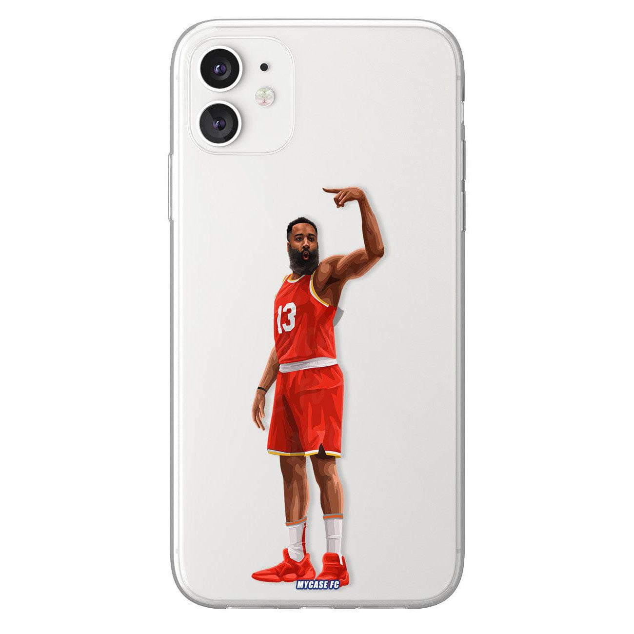 James Harden phone case Houston Rockets NBA clear phone case for smartphone