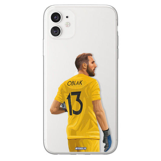 Jan Oblak phone case Atletico Madrid La Liga clear phone case for smartphone