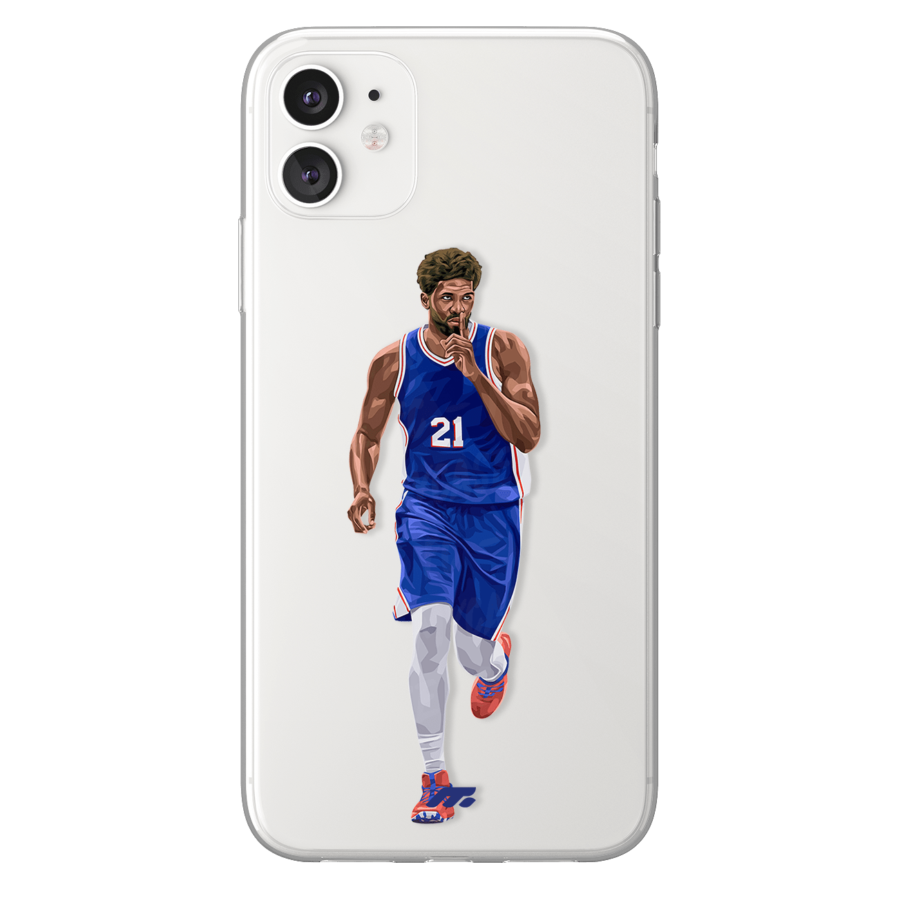 Joel Embiid phone case Philaldelphie Sixers NBA clear phone case for smartphone