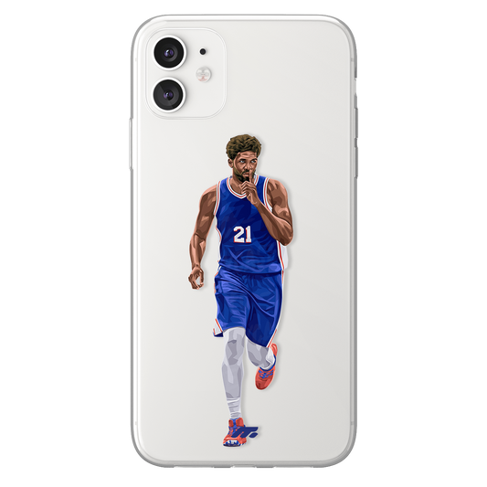 Joel Embiid phone case Philaldelphie Sixers NBA clear phone case for smartphone