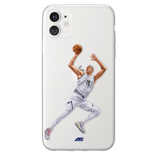Nikola Jokić phone case Denver Nuggets NBA clear phone case for smartphone