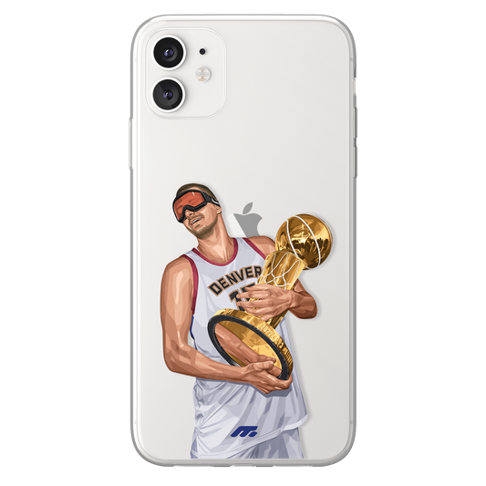 Nikola Jokić phone case Denver Nuggets NBA clear phone case for smartphone