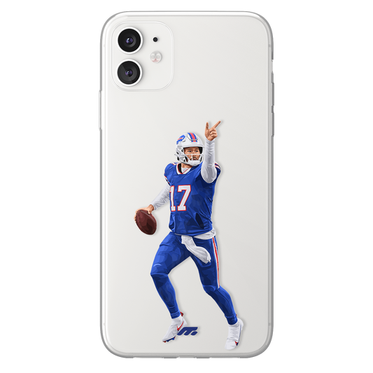 Joshua Patrick Allen phone case Buffalo Bills NFL clear phone case for smartphone