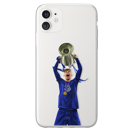 Kai Havertz phone case Chelsea FC Premier League clear phone case for smartphone
