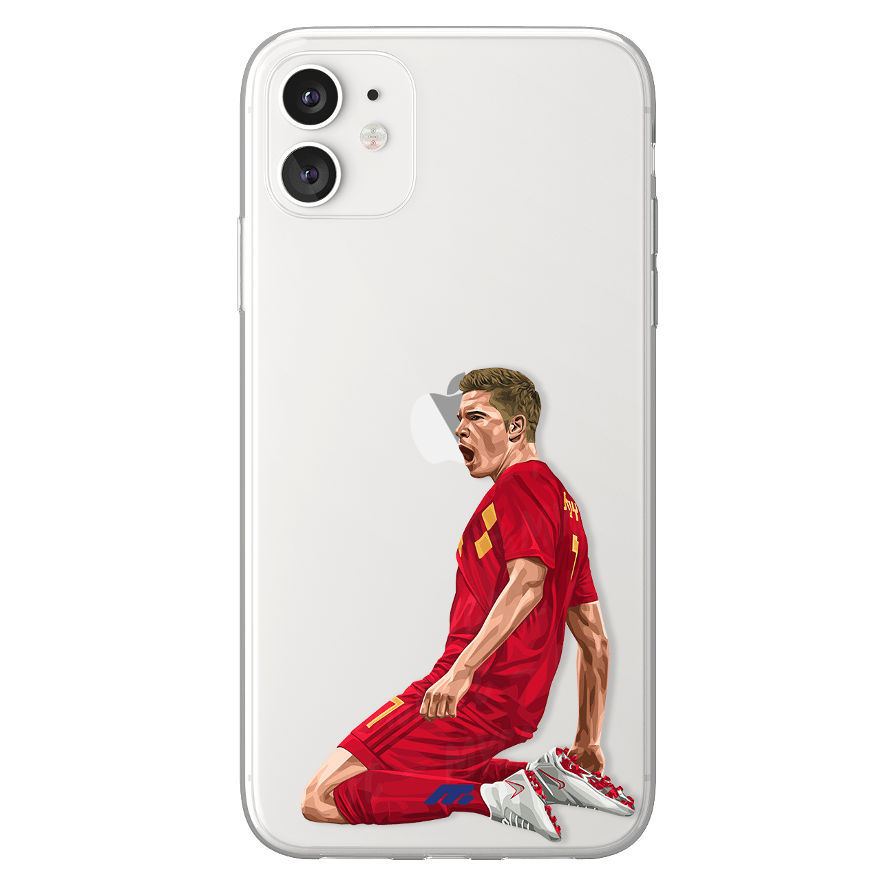 Kevin De Bruyne phone case Belgium International football clear phone case for smartphone