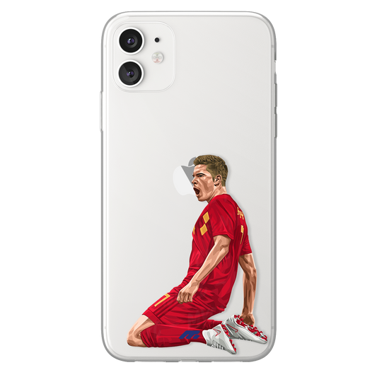 Kevin De Bruyne phone case Belgium International football clear phone case for smartphone