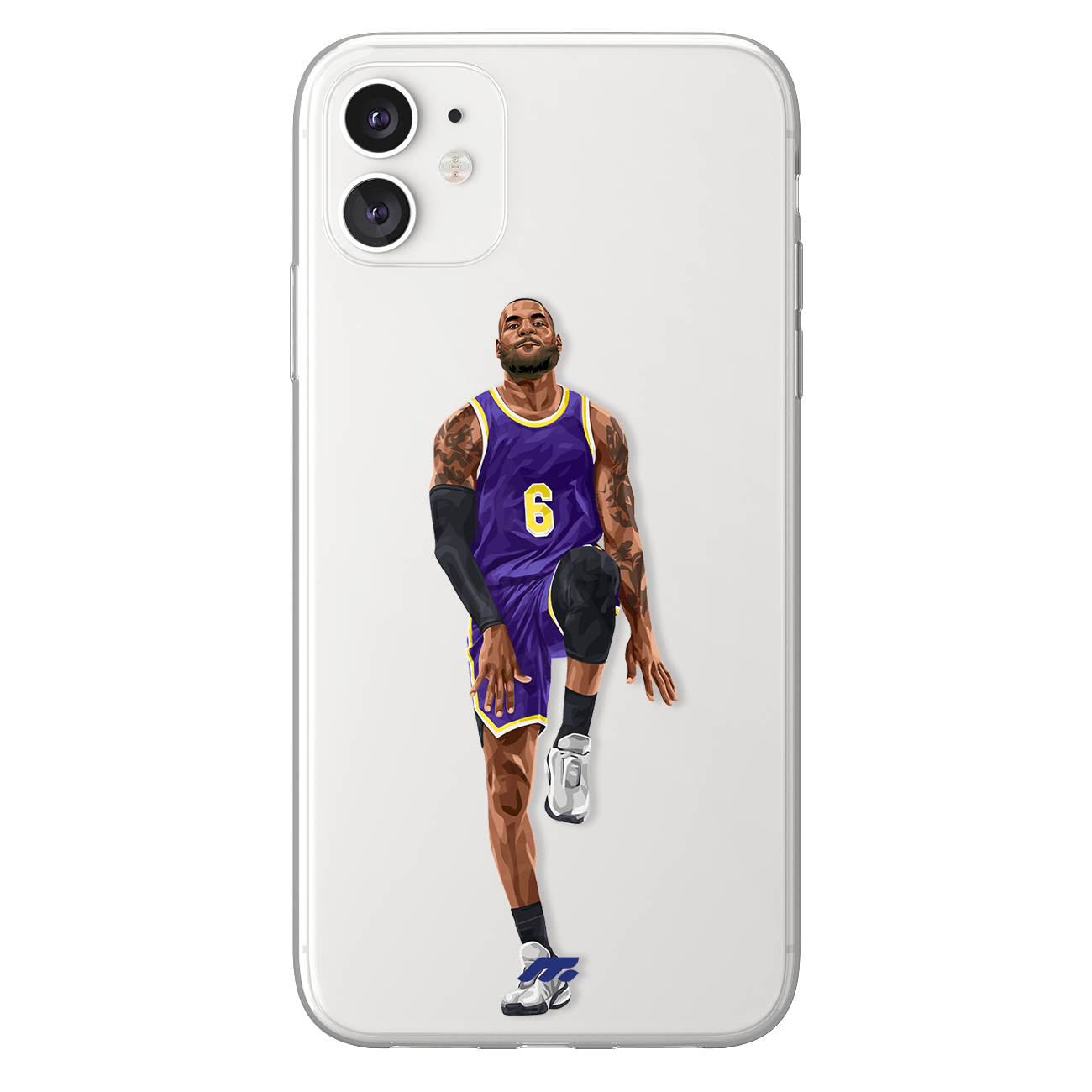 Lebron James phone case Los Angeles Lakers NBA clear phone case for smartphone