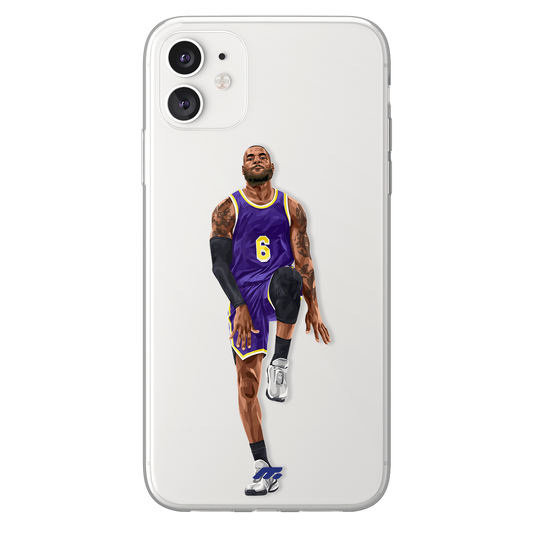 Lebron James phone case Los Angeles Lakers NBA clear phone case for smartphone