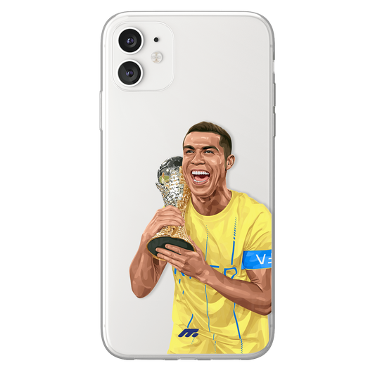 Cristiano Ronaldo phone case Al Nassr Saudi Pro League clear phone case for smartphone