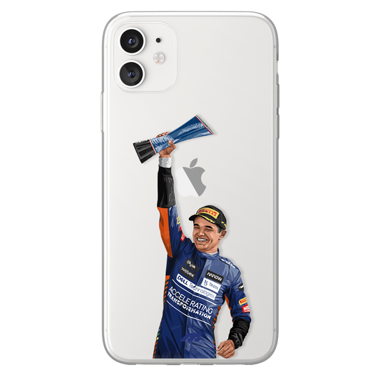 Lando Norris phone case McLaren Formula 1 clear phone case for smartphone