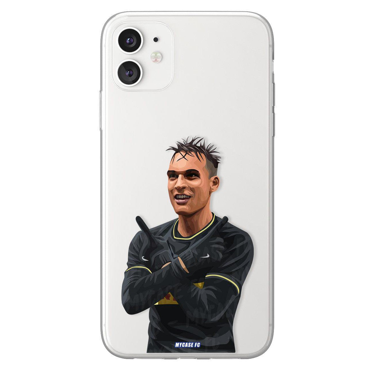 Lautaro Martinez phone case Internazionale Milano Serie A clear phone case for smartphone