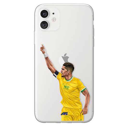 Ludovic Blas phone case FC Nantes Ligue 1 clear phone case for smartphone