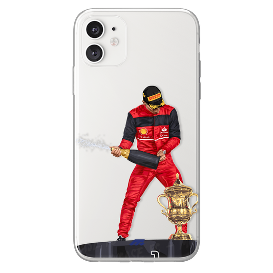 Charles Leclerc phone case Ferrari Formula 1 clear phone case for smartphone