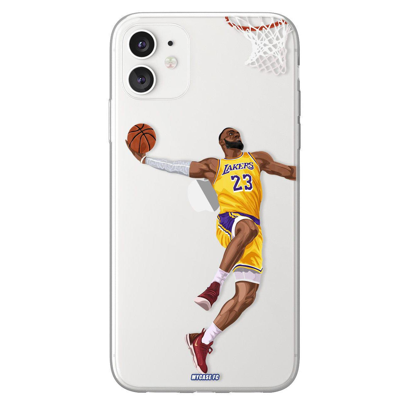 Lebron James phone case Los Angeles Lakers NBA clear phone case for smartphone
