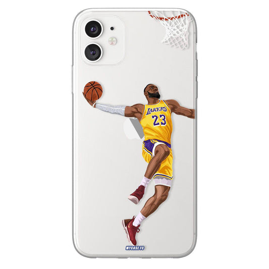 Lebron James phone case Los Angeles Lakers NBA clear phone case for smartphone