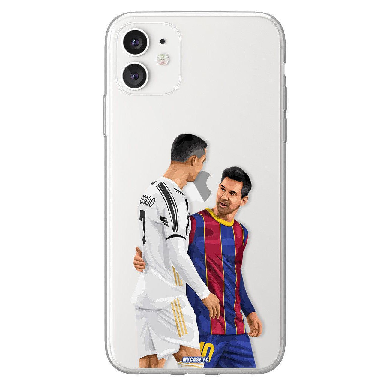 Cristiano Ronaldo et Messi phone case Juventus Football Club Serie A clear phone case for smartphone