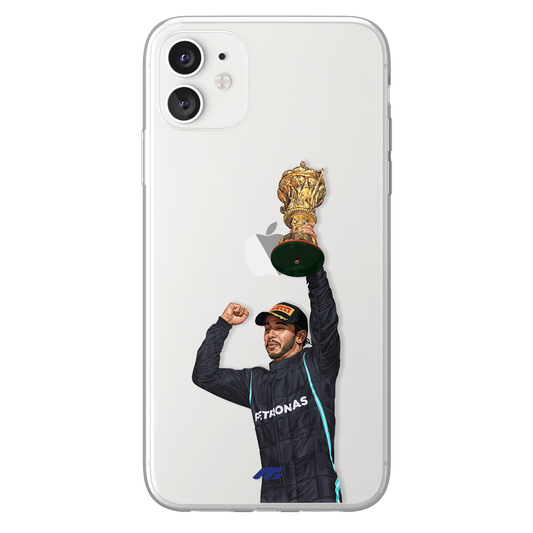 Lewis Hamilton phone case Mercedes Formula 1 clear phone case for smartphone