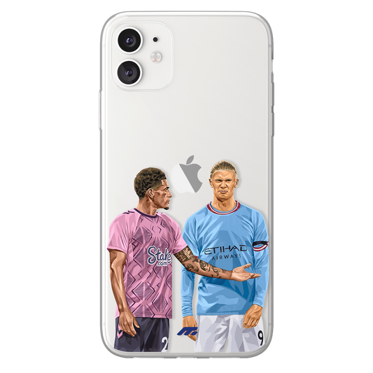 Erling Haaland phone case Manchester City Premier League clear phone case for smartphone