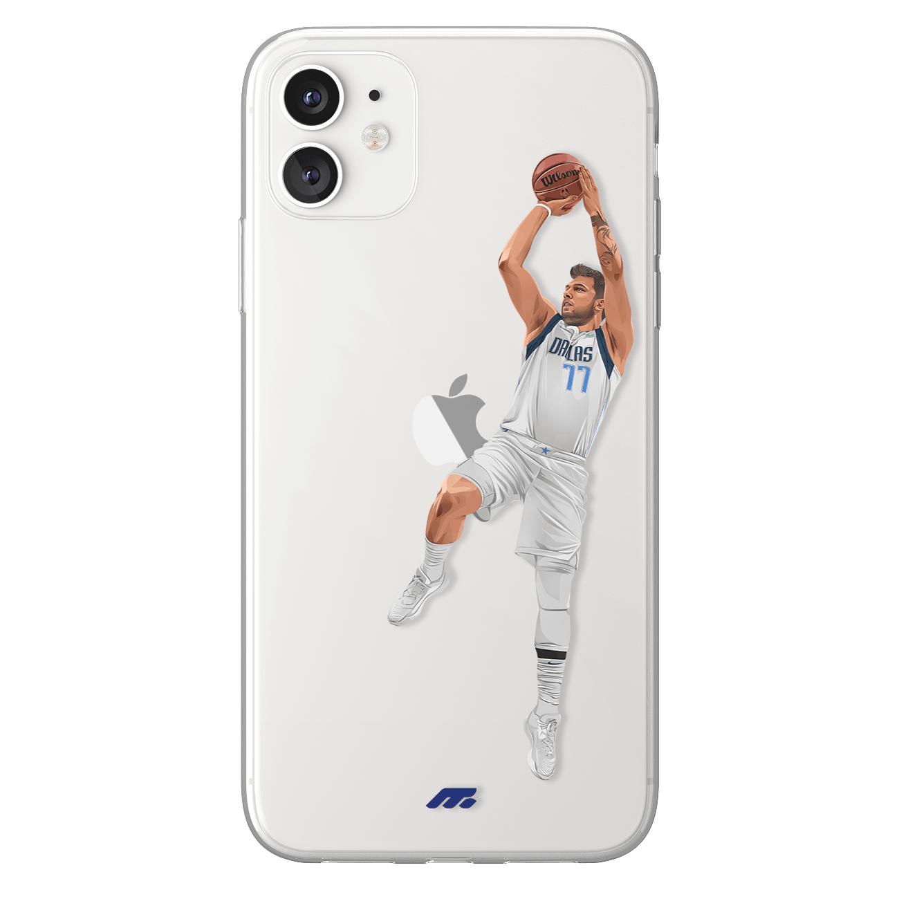 Luka Dončić phone case Dallas Mavericks NBA clear phone case for smartphone