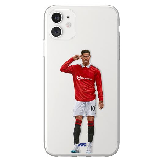 Marcus Rashford phone case Manchester United Premier League clear phone case for smartphone