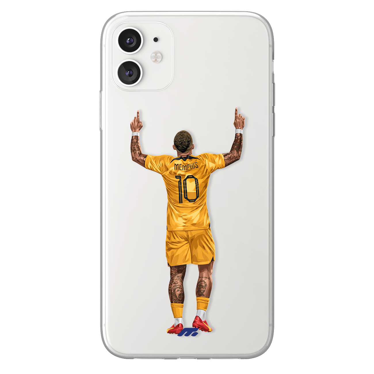 Memphis Depay phone case Netherland International football clear phone case for smartphone