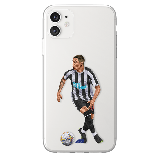 Miguel Almiron phone case Newcastle Premier League clear phone case for smartphone