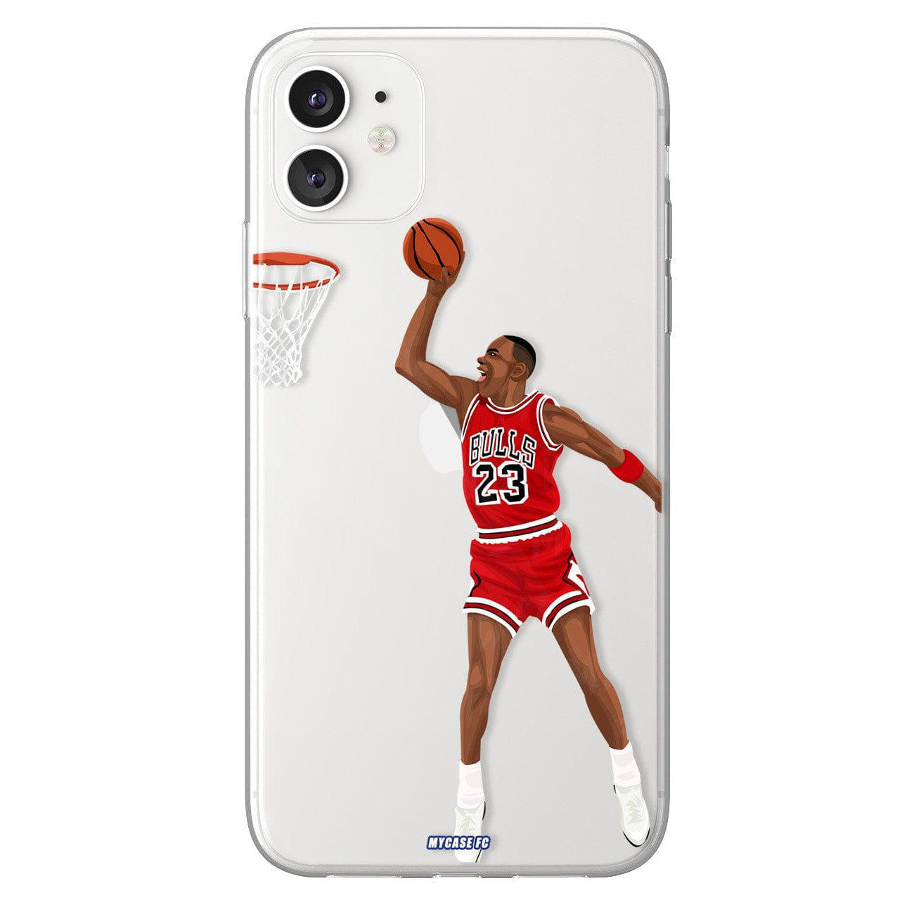 Michael Jordan phone case Chicago Bulls NBA clear phone case for smartphone