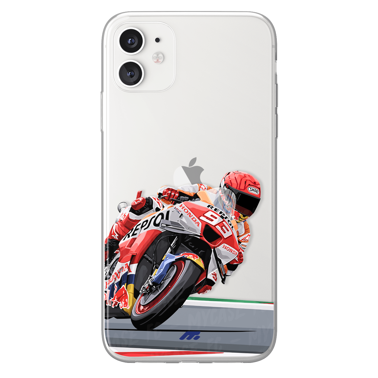 Marc Marquez phone case Honda Moto GP clear phone case for smartphone