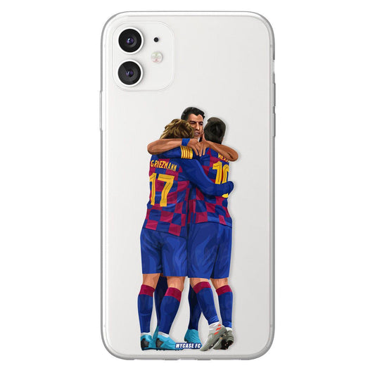 Messi & Dembouz & Grizou phone case FC Barcelona La Liga clear phone case for smartphone