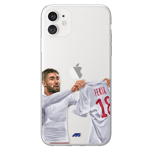 Nabil Fekir phone case Olympique lyonnais Ligue 1 clear phone case for smartphone