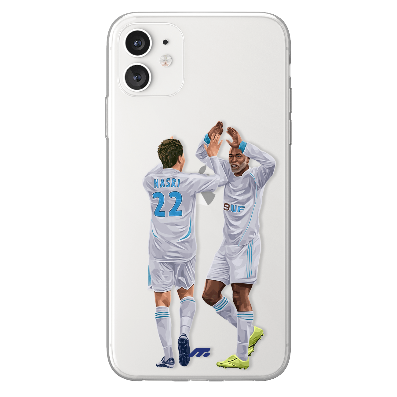 Samir & Djibril phone case Olympique de Marseille Ligue 1 clear phone case for smartphone