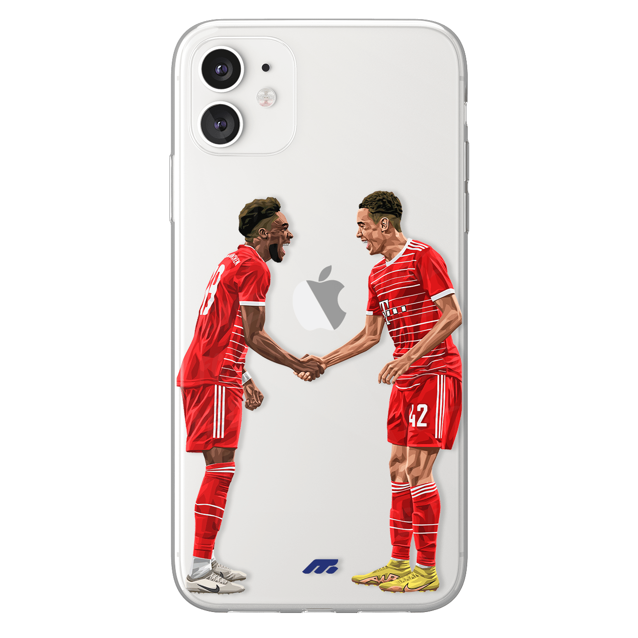 Alphonso Davies et Jamal Musiala phone case Bayern Munich Bundesliga clear phone case for smartphone