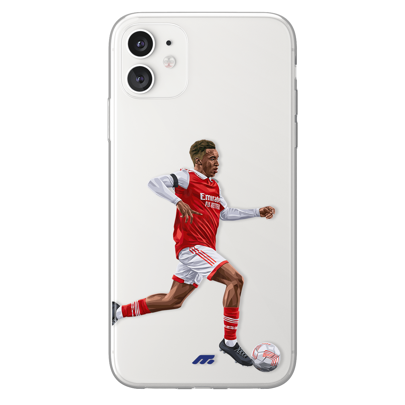 Eddie Nketiah phone case Arsenal FC Premier League clear phone case for smartphone