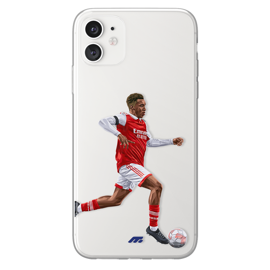 Eddie Nketiah phone case Arsenal FC Premier League clear phone case for smartphone