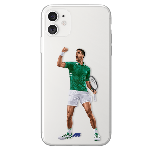 Nole Djokovic phone case Nole Djokovic Tennis clear phone case for smartphone