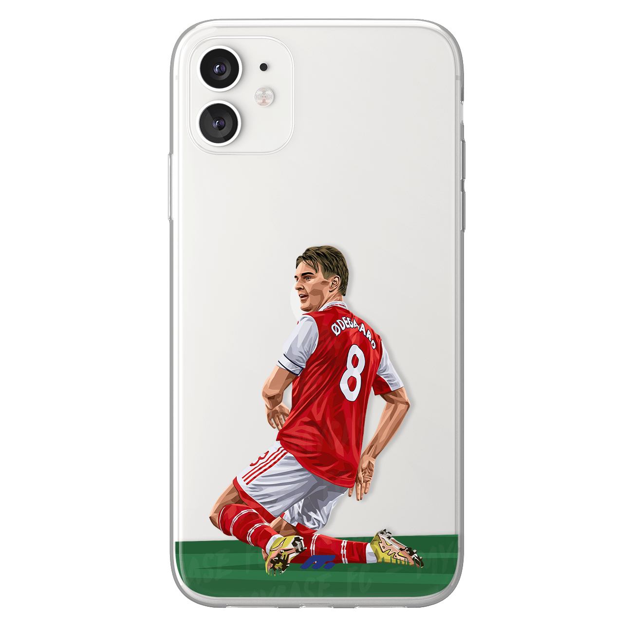 Martin Ødegaard phone case Arsenal FC Premier League clear phone case for smartphone