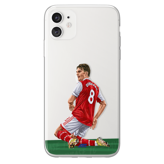 Martin Ødegaard phone case Arsenal FC Premier League clear phone case for smartphone