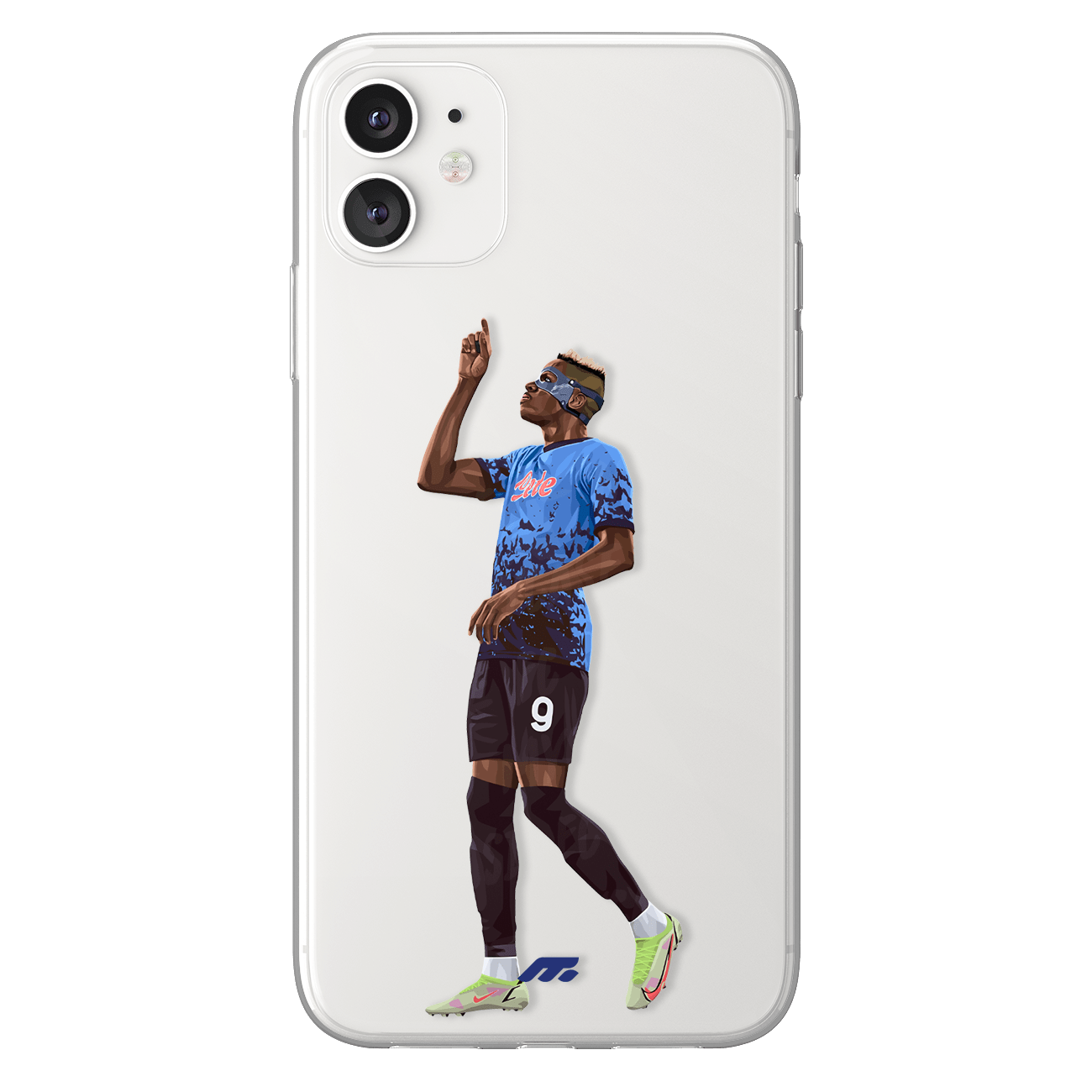 Victor Osihmen phone case Napoli Serie A clear phone case for smartphone