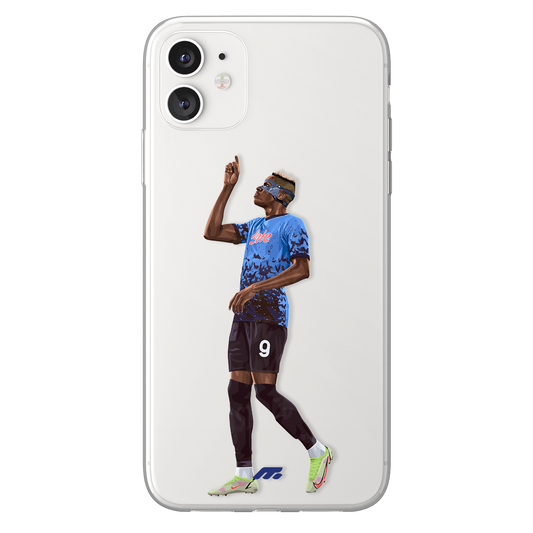 Victor Osihmen phone case Napoli Serie A clear phone case for smartphone