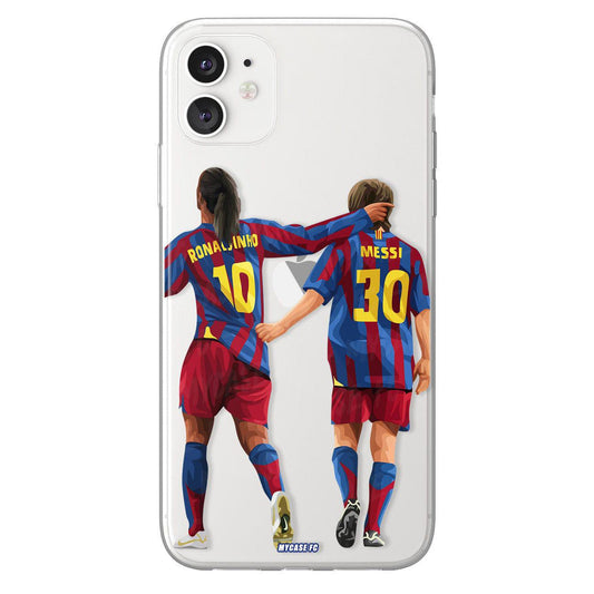 Ronnie & Léo phone case FC Barcelona La Liga clear phone case for smartphone