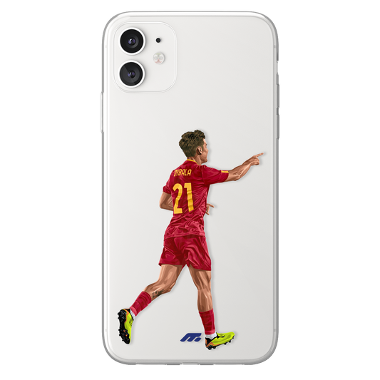 Paulo Dybala phone case AS Roma Serie A clear phone case for smartphone