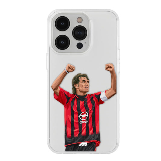 Paolo Maldini phone case AC Milano Serie A clear phone case for smartphone