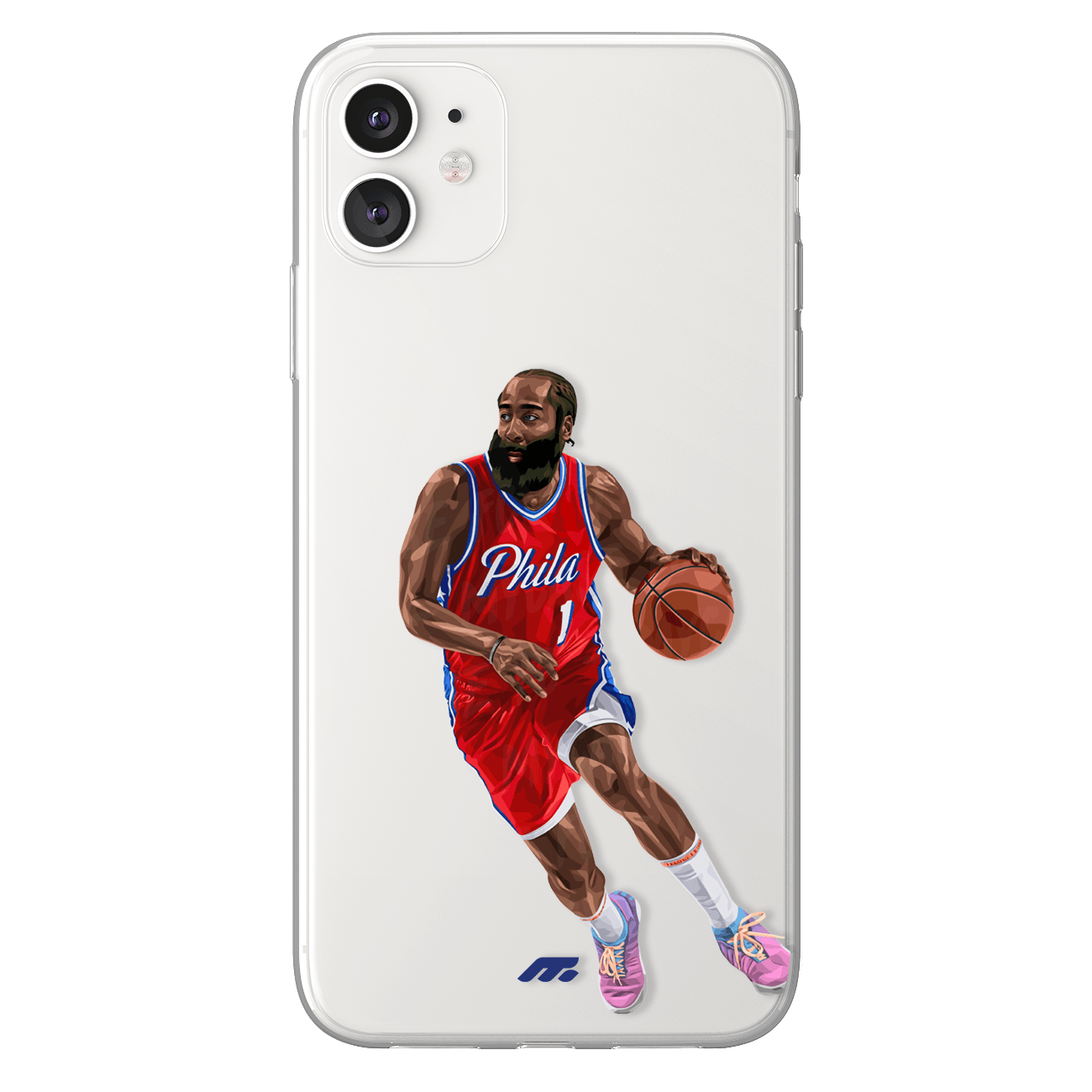 James Harden phone case Philaldelphie Sixers NBA clear phone case for smartphone