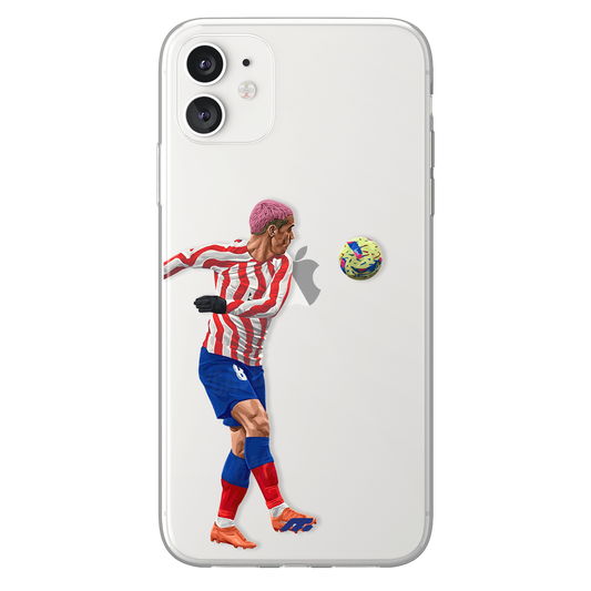Antoine Griezmann phone case Atletico Madrid La Liga clear phone case for smartphone