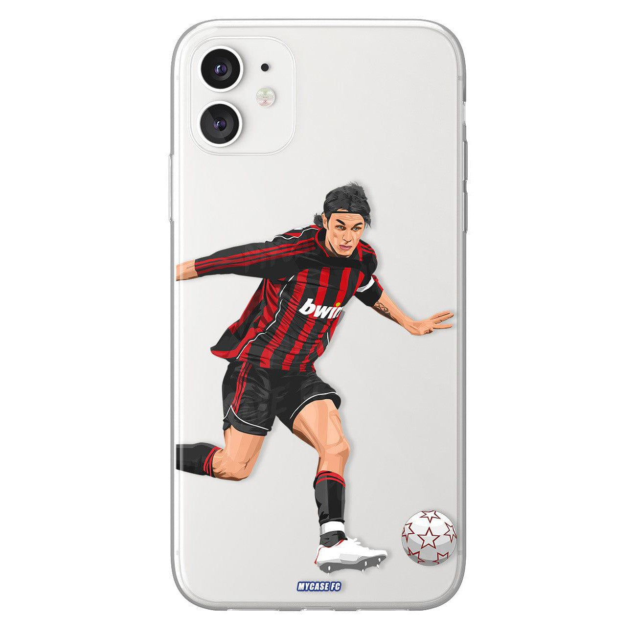 Paolo Maldini phone case AC Milano Serie A clear phone case for smartphone