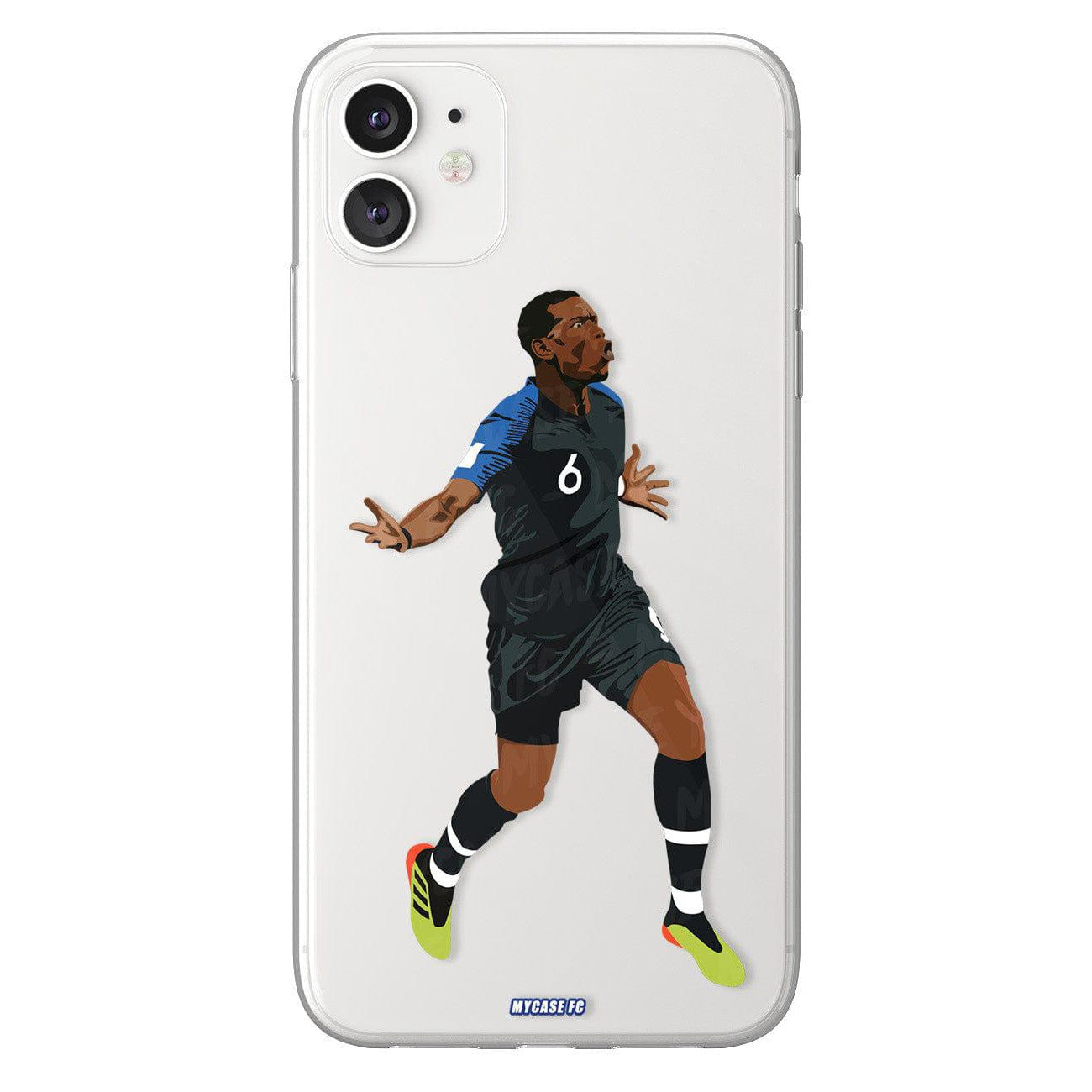 Paul Pogba phone case Equipe de France International football clear phone case for smartphone