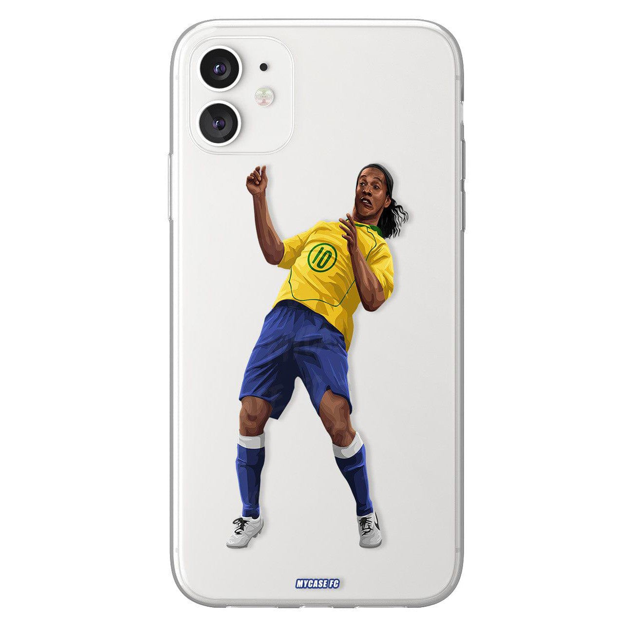 Ronaldinho phone case Brasil International football clear phone case for smartphone
