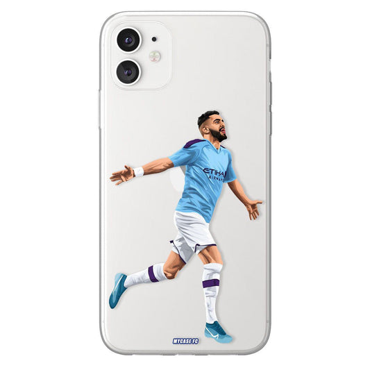 Riyad Mahrez phone case Manchester City Premier League clear phone case for smartphone