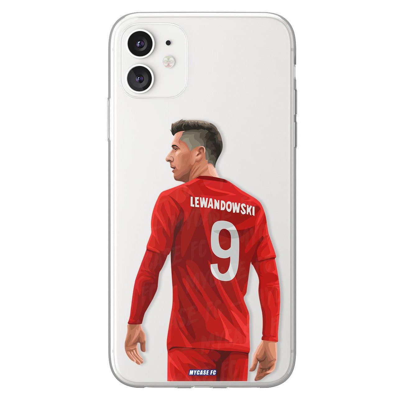Robert Lewandowski phone case Bayern Munich Bundesliga clear phone case for smartphone